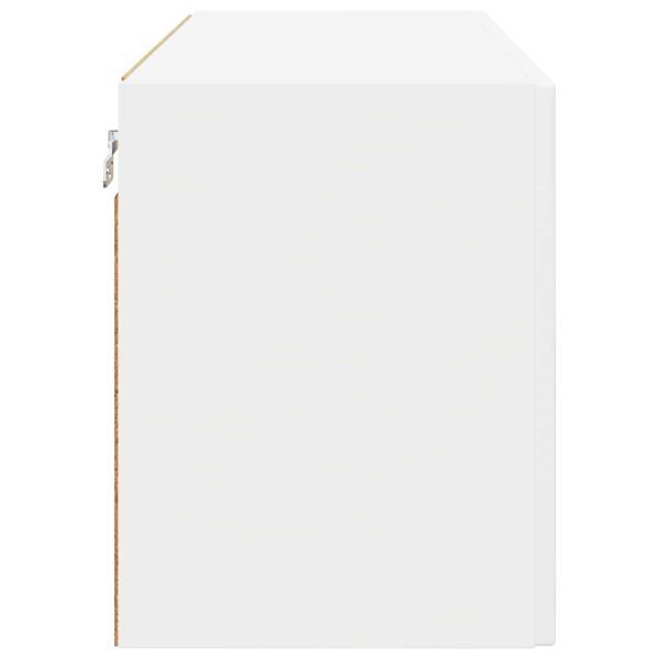 Стенен стъклен шкаф PORTO 2 pcs Бяло 60 x 31 x 40 см