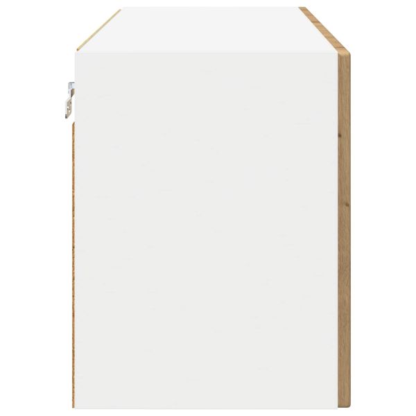 Стенен стъклен шкаф PORTO 2 pcs Дъб 60 x 31 x 40 см