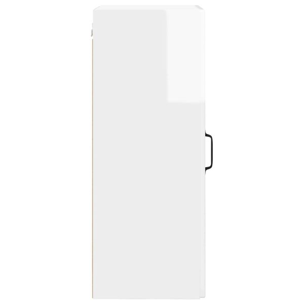 Стенен шкаф PORTO Лъскаво бяло 40 x 31 x 80 см Инженерно дърво