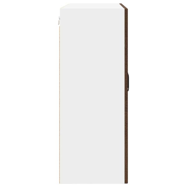 Стенен стъклен шкаф PORTO Кафяв дъб 80 x 31 x 80 см