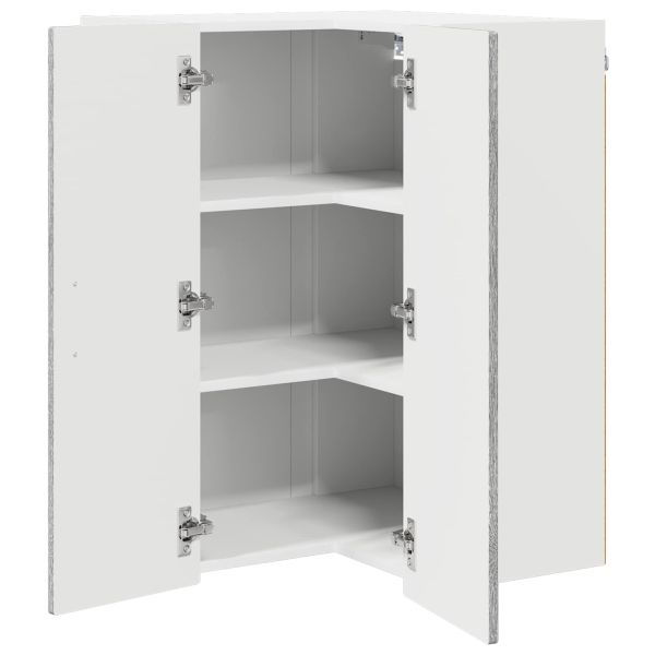 Стенно ъглово шкафче PORTO Сив Сонома 57 x 57 x 80 см