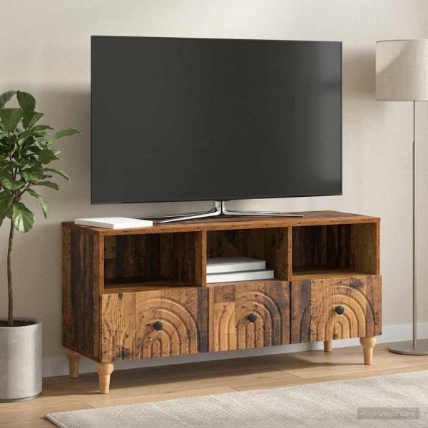 ТВ шкаф Старо дърво 102 x 34,5 x 50 см