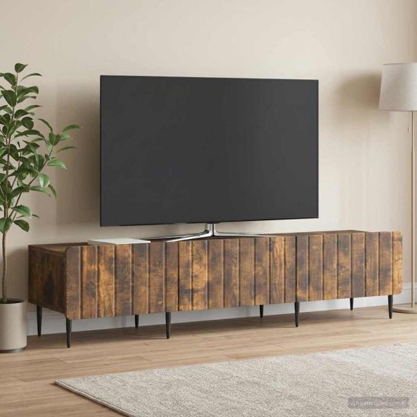 ТВ шкаф Опушен дъб 147 x 34,5 x 32 см Инженерна дървесина