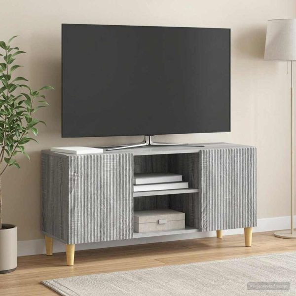 ТВ шкаф Сива сонома 102 x 34,5 x 50 см Инженерна дървесина
