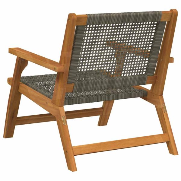 Градинска мебел 2 pcs Сив 67 x 78 x 73 см