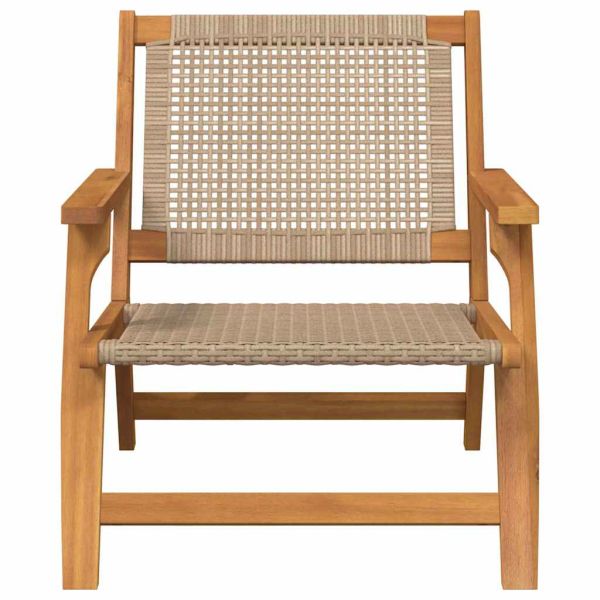 Градинска мебел 2 pcs Бежово 67 x 78 x 73 см