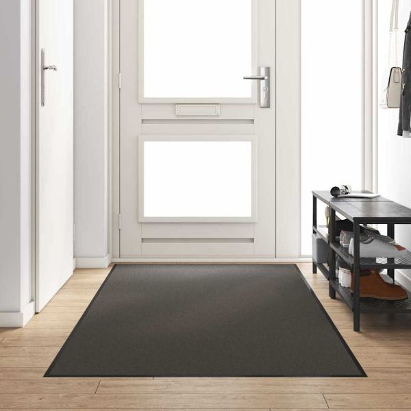 Мат за врата Друг Антрацит и черен 120 x 250 cm Полиамид и PVC
