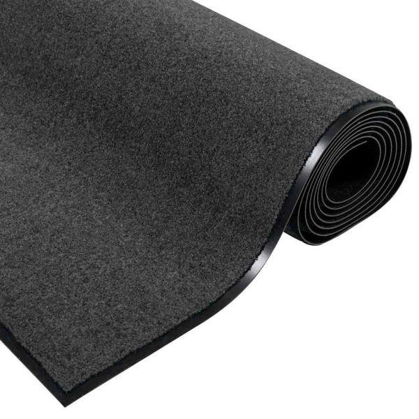 Мат за врата Друг Антрацит и черен 120 x 250 cm Полиамид и PVC