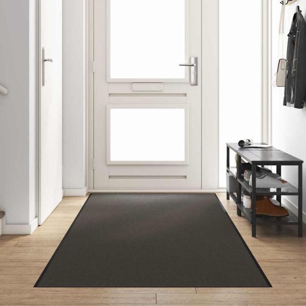 Мат за врата Антрацит и черен 120 x 400 cm 100% Полиамид