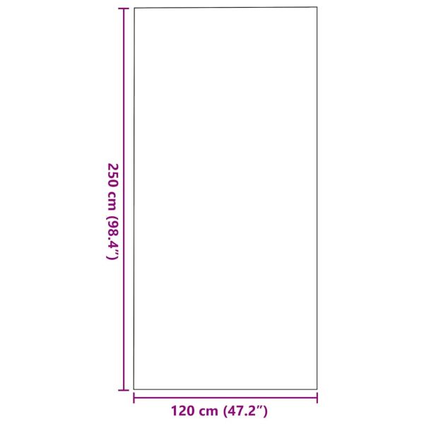 Мат за врата Бежов и черен 120 x 250 cm 100% Полиамид