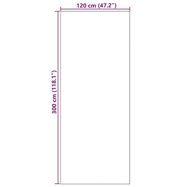 Мат за врата Бежов и черен 120 x 300 cm 100% Полиамид