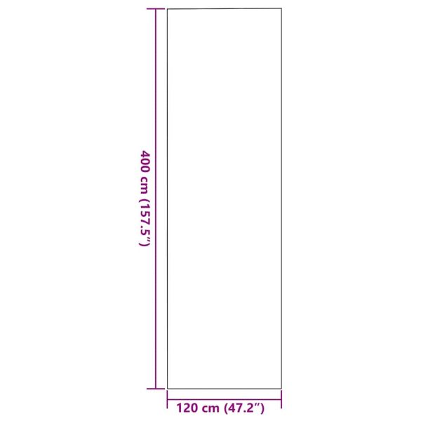 Мат за врата Бежов и черен 120 x 400 cm 100% Полиамид