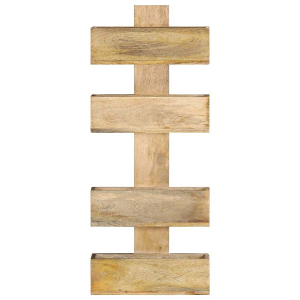 Стенна поставка за списания, 30x11x72 см, масивно мангово дърво