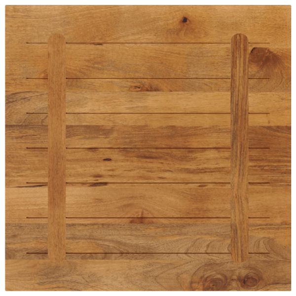 Плот за маса 80x80x2,5 см квадратен манго масив