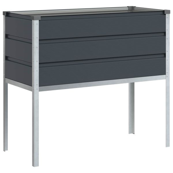 Кашпа Антрацит 100 x 45 x 90 см Галванизирана стомана