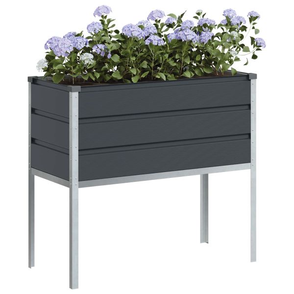 Кашпа Антрацит 100 x 45 x 90 см Галванизирана стомана