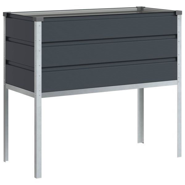 Кашпа Антрацит 100 x 45 x 90 см Галванизирана стомана