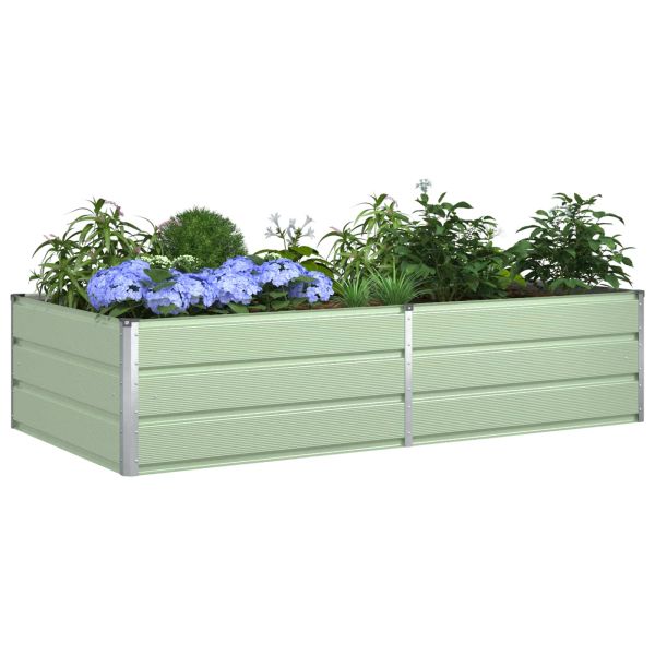 Кашпа Пастелно зелено 195 x 100 x 45 см Галванизирана стомана