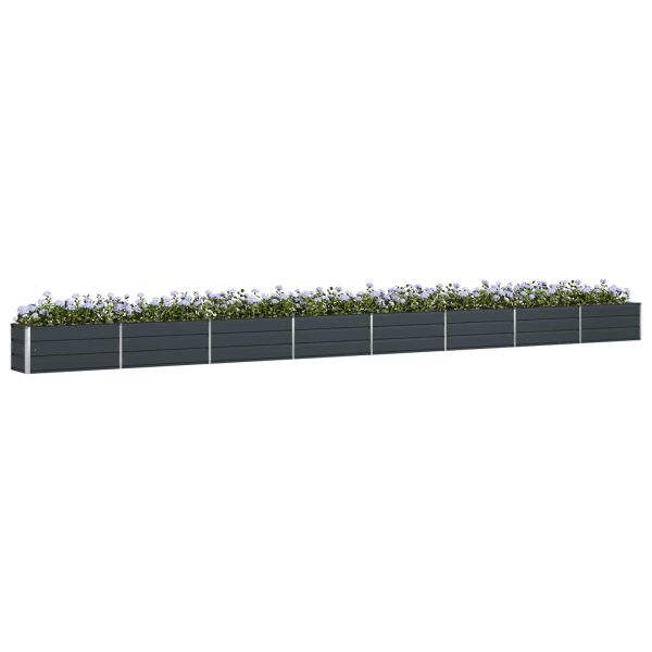Кашпа Антрацит 770 x 50 x 45 см Галванизирана стомана