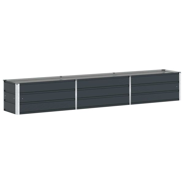 Кашпа Антрацит 290 x 50 x 45 см Галванизирана стомана