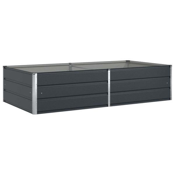 Кашпа Антрацит 195 x 100 x 45 см Галванизирана стомана