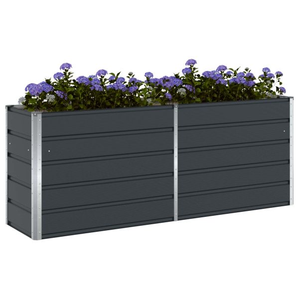 Кашпа Антрацит 195 x 50 x 75 см Галванизирана стомана