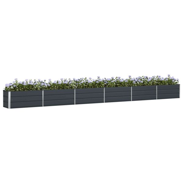 Кашпа Антрацит 580 x 50 x 45 см Галванизирана стомана