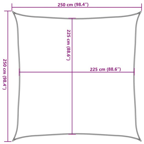 Платно-сенник, 160 г/м², кремаво, 2,5x2,5 м, HDPE