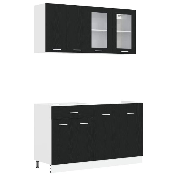 Кухненски единица Lyon 4 pcs Черен дъб Инженерна дървесина