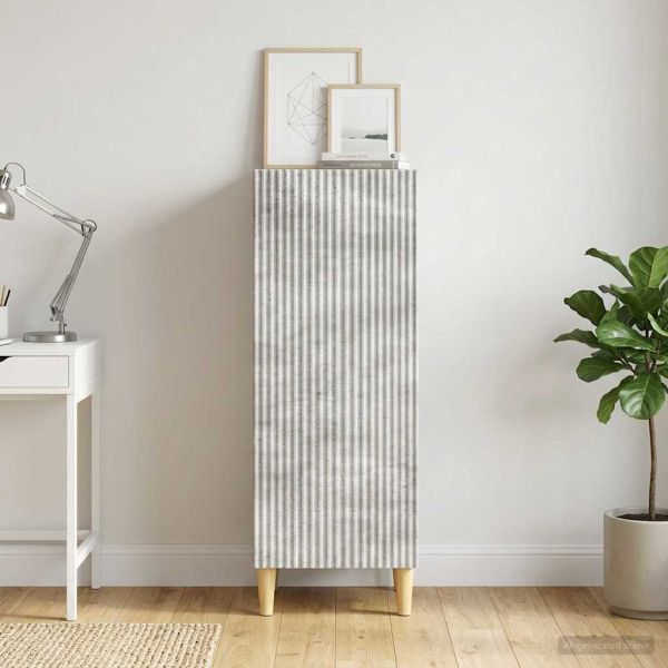 Служебен шкаф Бетонно сиво 33 x 34,5 x 90 см