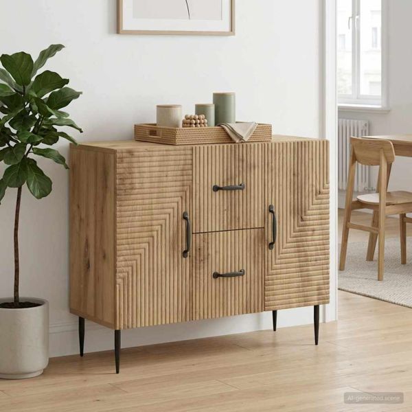 Служебен шкаф Дъб артизан 89 x 34,5 x 60 см Инженерна дървесина