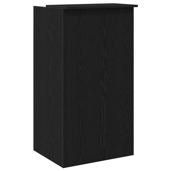 Приемно бюро черно 55x50x103,5 cm Инженерна дървесина