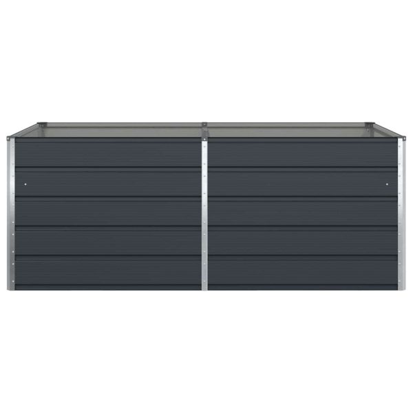 Кашпа Антрацит 195 x 100 x 75 см Галванизирана стомана