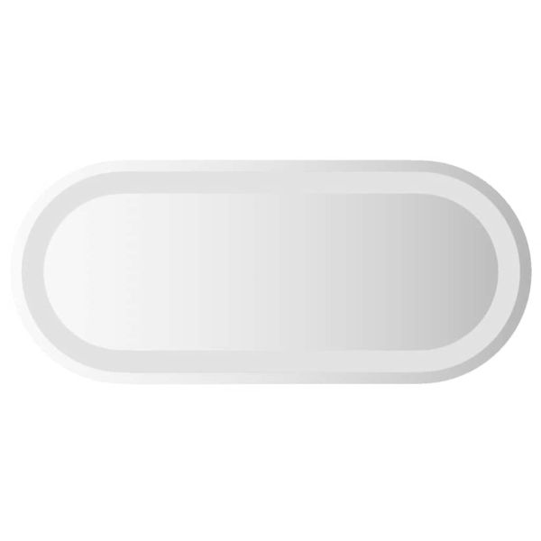LED огледало за баня, 60x25 см, овално