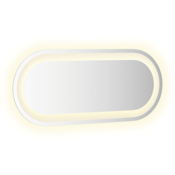 LED огледало за баня, 60x25 см, овално