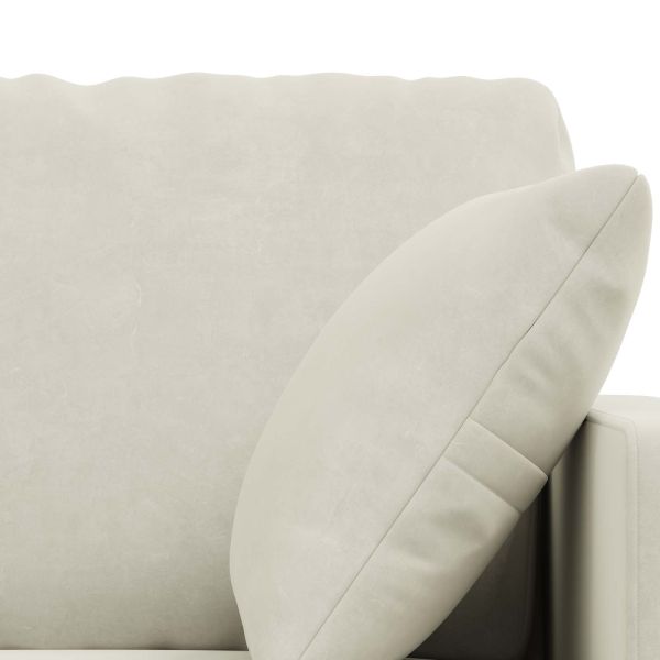 Комплект дивани 2 pcs Крем 158 x 78 x 80 см Кадифе