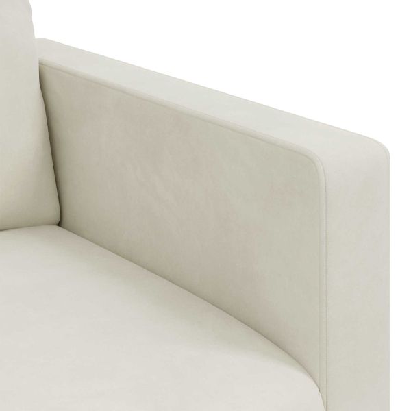 Комплект дивани 2 pcs Крем 158 x 78 x 80 см Кадифе