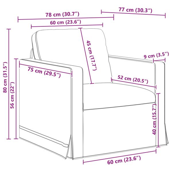 Комплект дивани 2 pcs Крем 158 x 78 x 80 см Кадифе