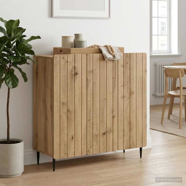 Служебен шкаф Дъб артизан 89 x 34,5 x 82 см Инженерна дървесина