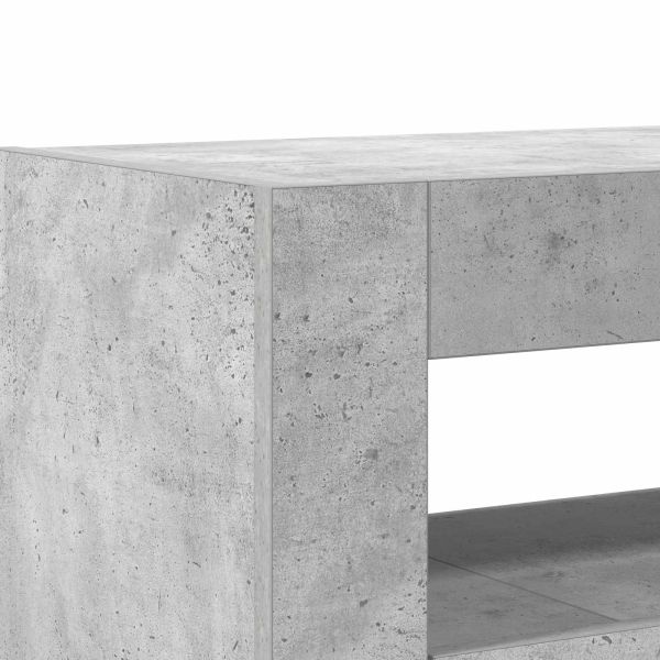 Служебен шкаф Циментено сиво 116 x 30 x 75 см Инженерно дърво