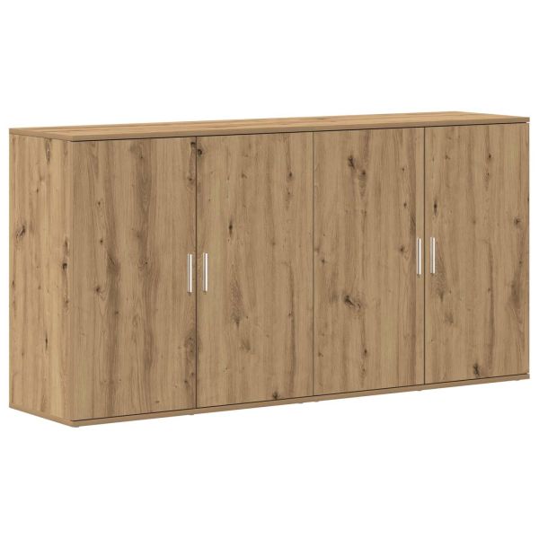 Служебен шкаф 2 pcs Дъб 79 x 38 x 80 см Инженерно дърво