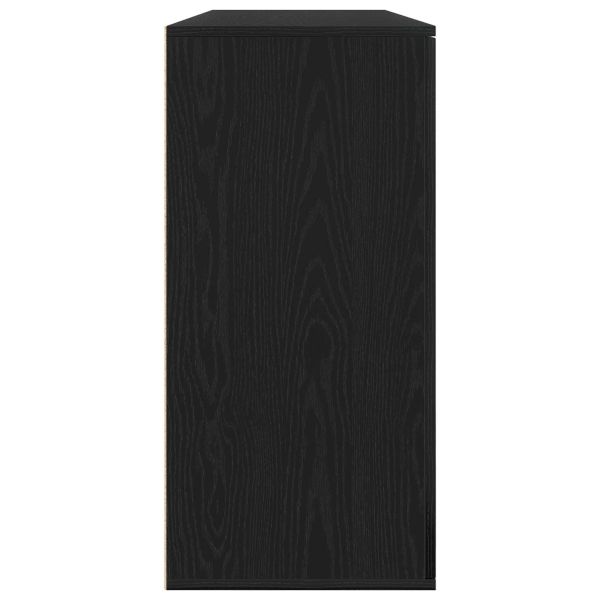 Служебен шкаф 2 pcs Черния дъб 79 x 38 x 80 см Инженерно дърво