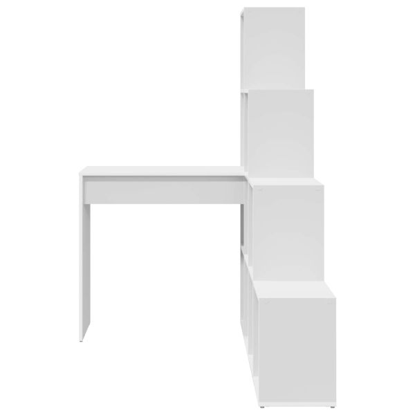 Ъглово бюро Бяло 101,5 x 149,5 x 149,5 см Инженерно дърво