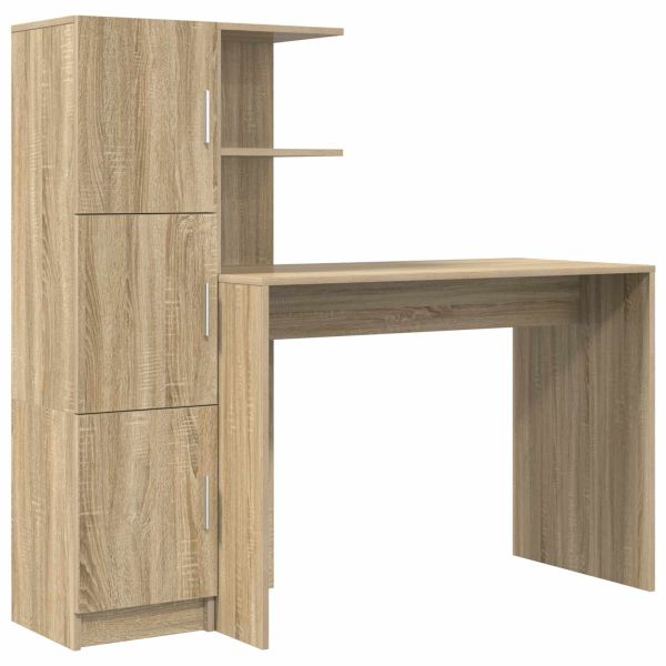 Бюро 2 pcs Сонома дъб