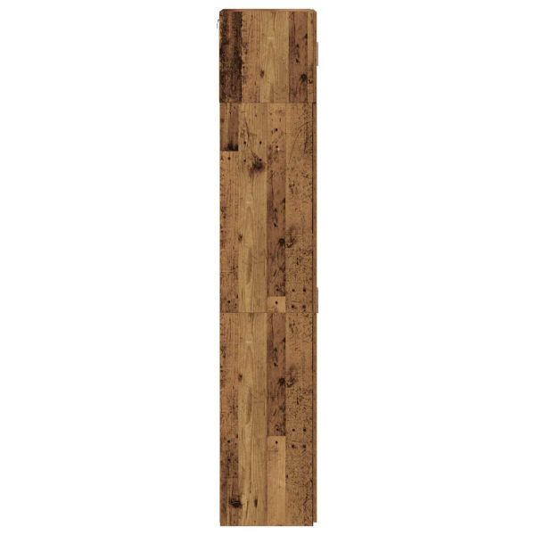 Шкаф за съхранение 2 pcs Старо дърво 70 x 42,5 x 185 см