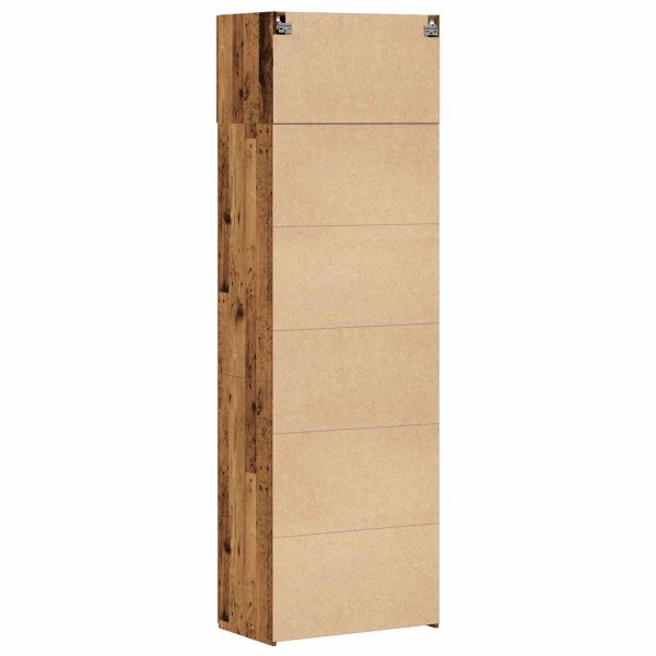 Шкаф за съхранение 2 pcs Старо дърво 70 x 42,5 x 185 см
