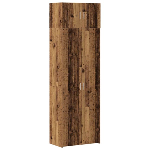 Шкаф за съхранение 2 pcs Старо дърво 70 x 42,5 x 225 см