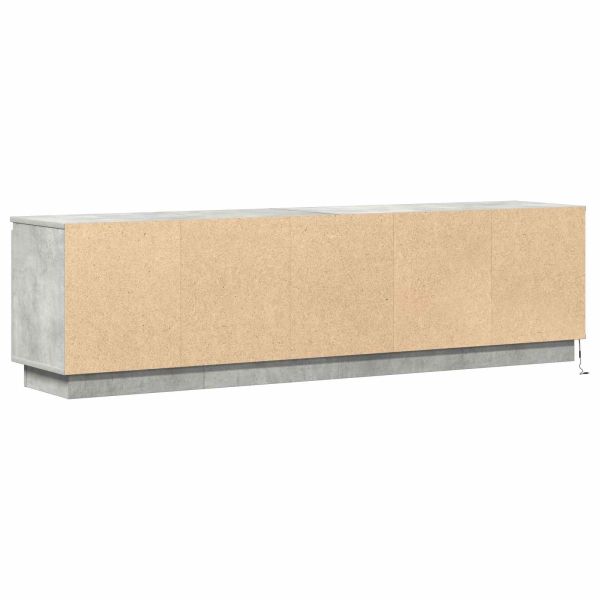 ТВ шкаф Циментено сиво 180 x 38 x 49 см Инженерно дърво