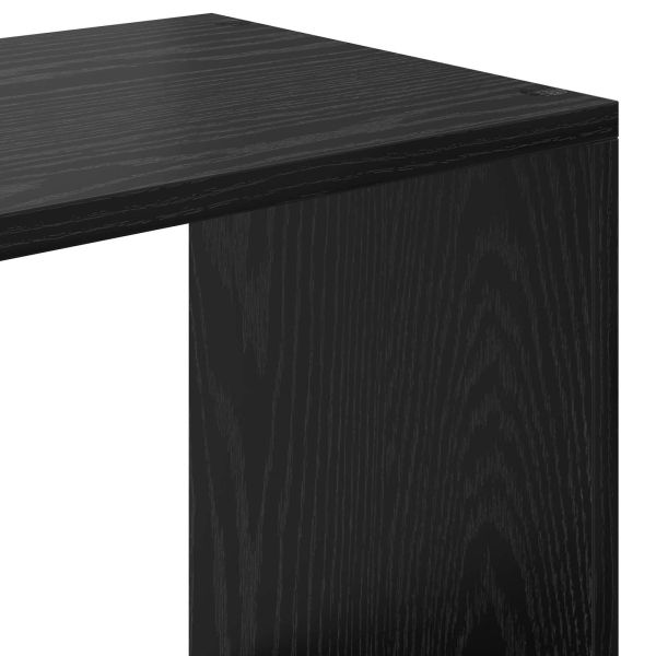 Шкаф за книги Черния дъб 137,5 x 29 x 137,5 см Инженерно дърво