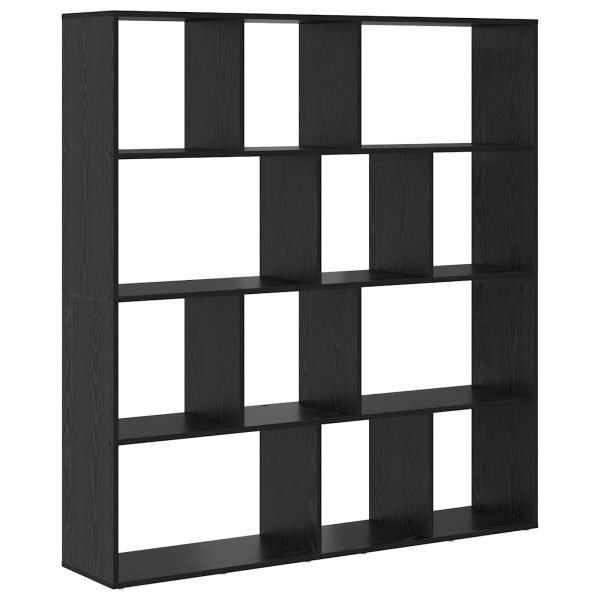 Шкаф за книги Черния дъб 132 x 29 x 141,5 см Инженерно дърво